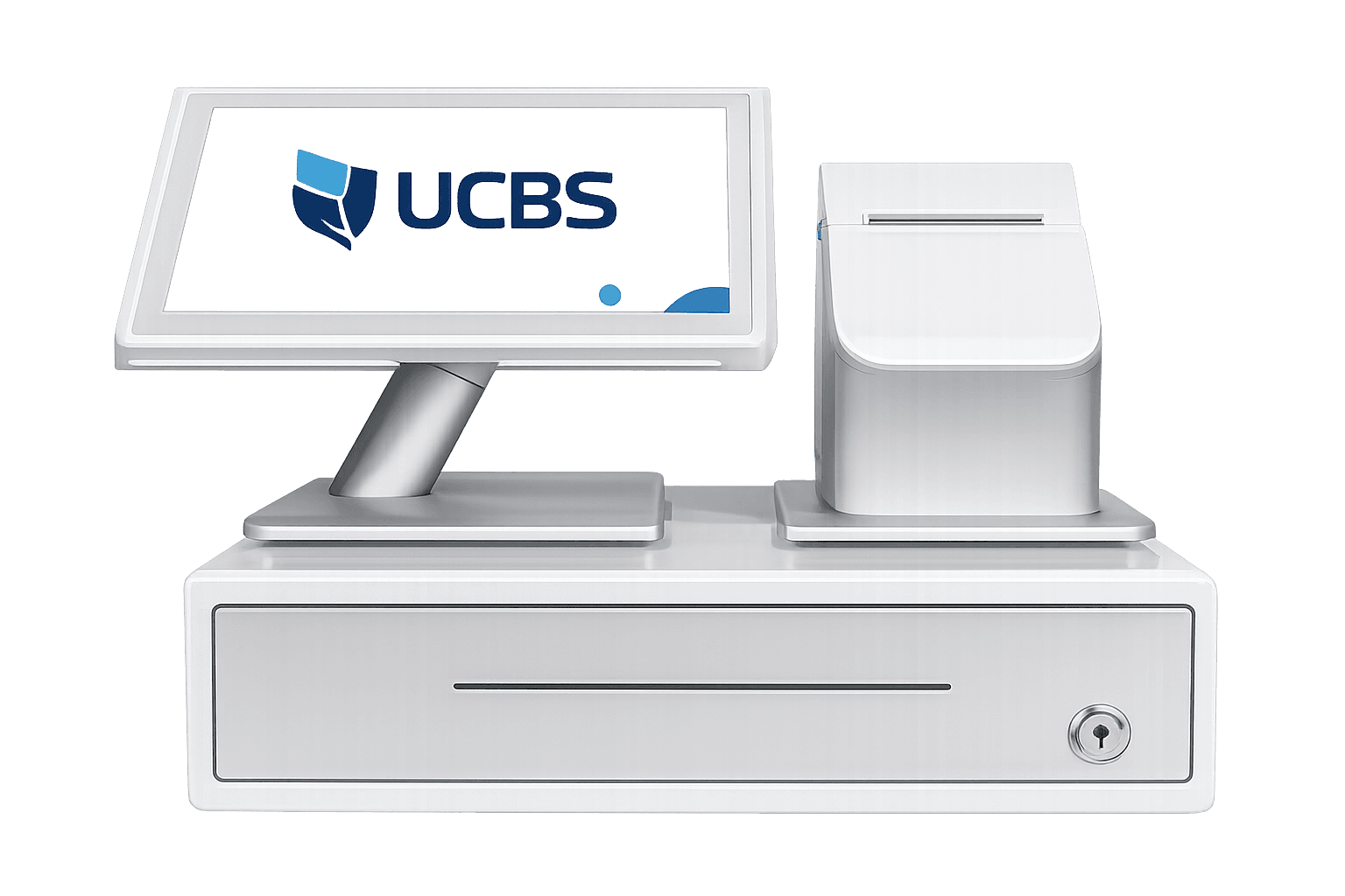 ePOS system with touchscreen monitor and receipt printer